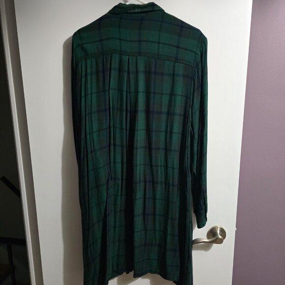 Green Flannel Dress - Picture 3 of 3